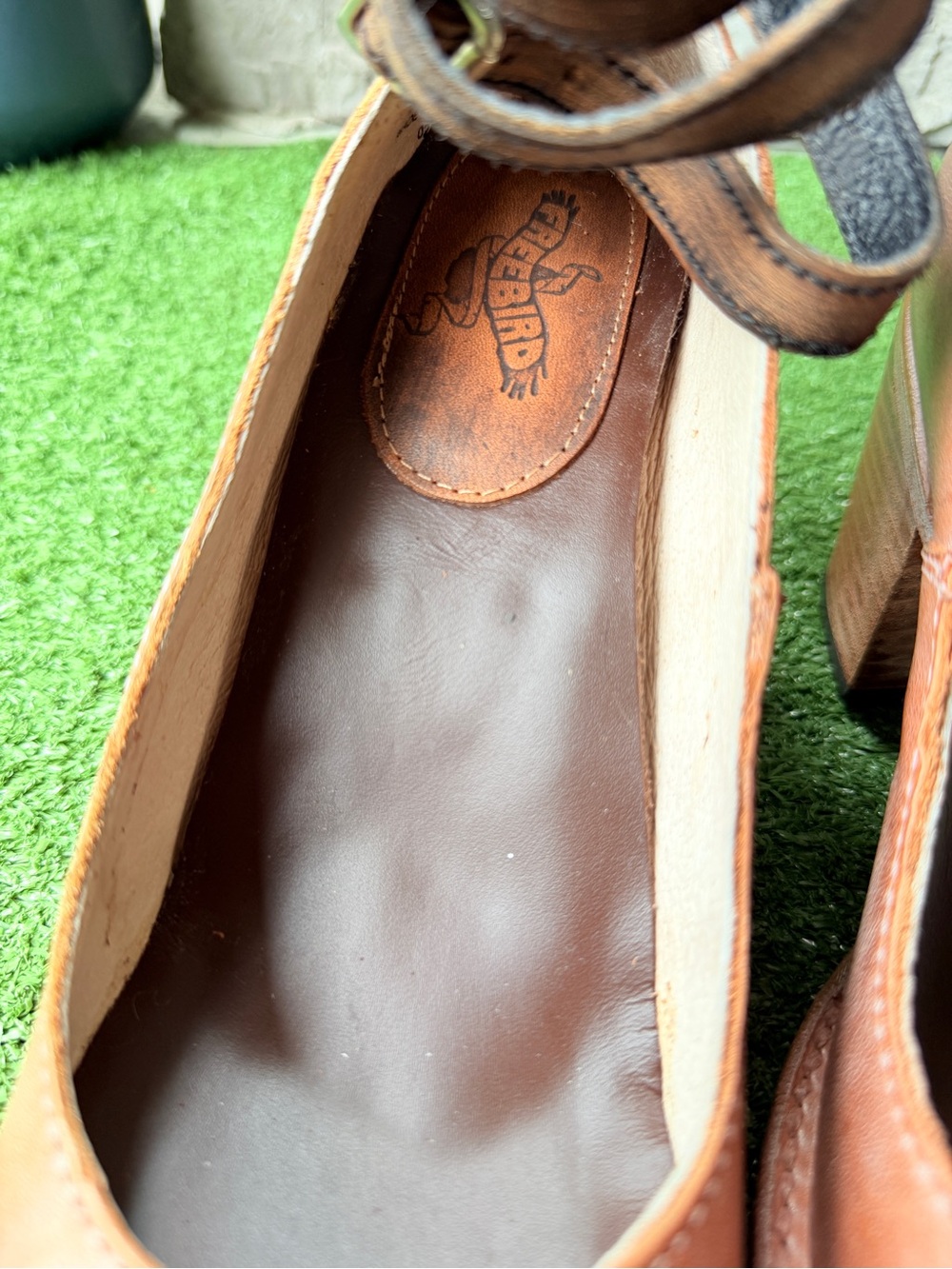 Freebird by Steven Randi Brown Leather Women’s Ankle Boots - Picture 11 of 13